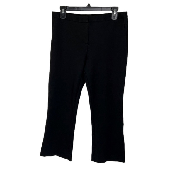 Matty M Black Stretch Cropped Capri Ankle Bootcut Pants - Size Medium - Picture 1 of 6